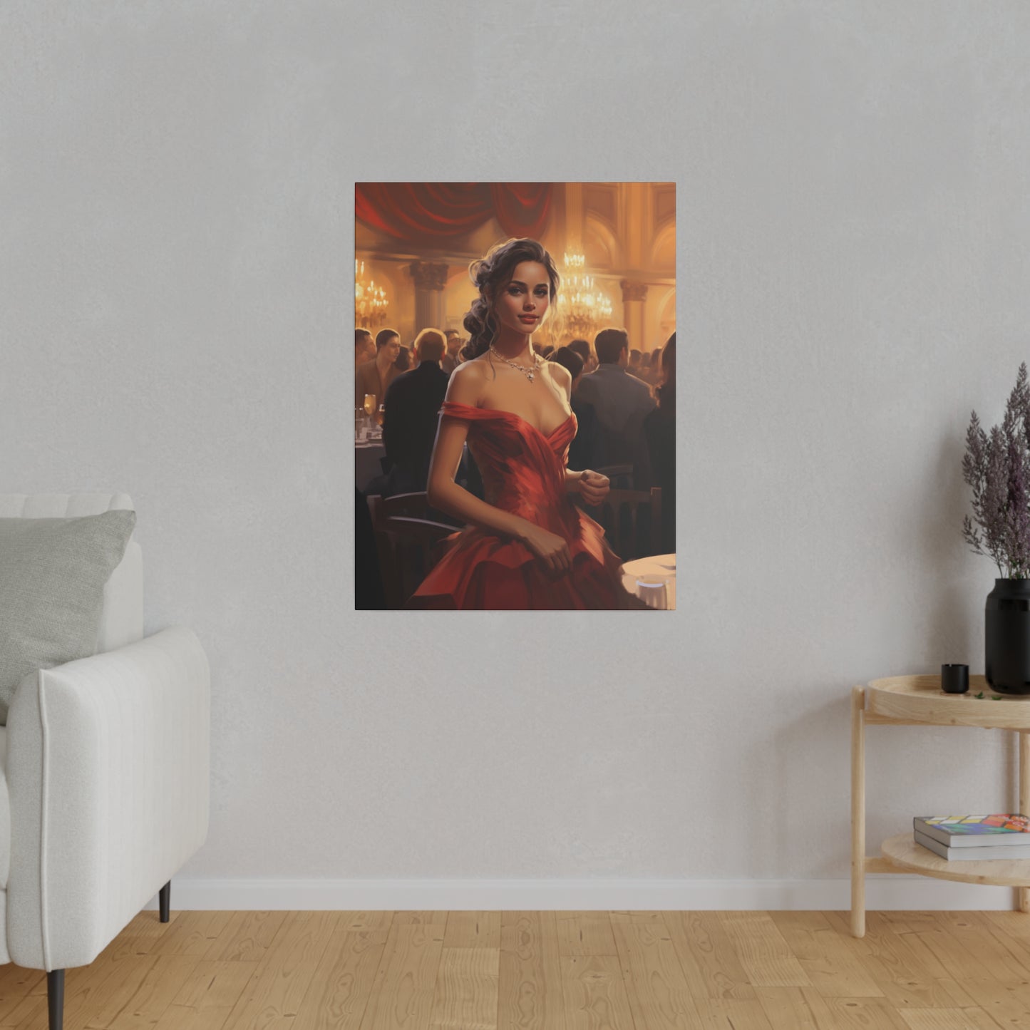 Canvas Art Print | America | Crimson Elegance