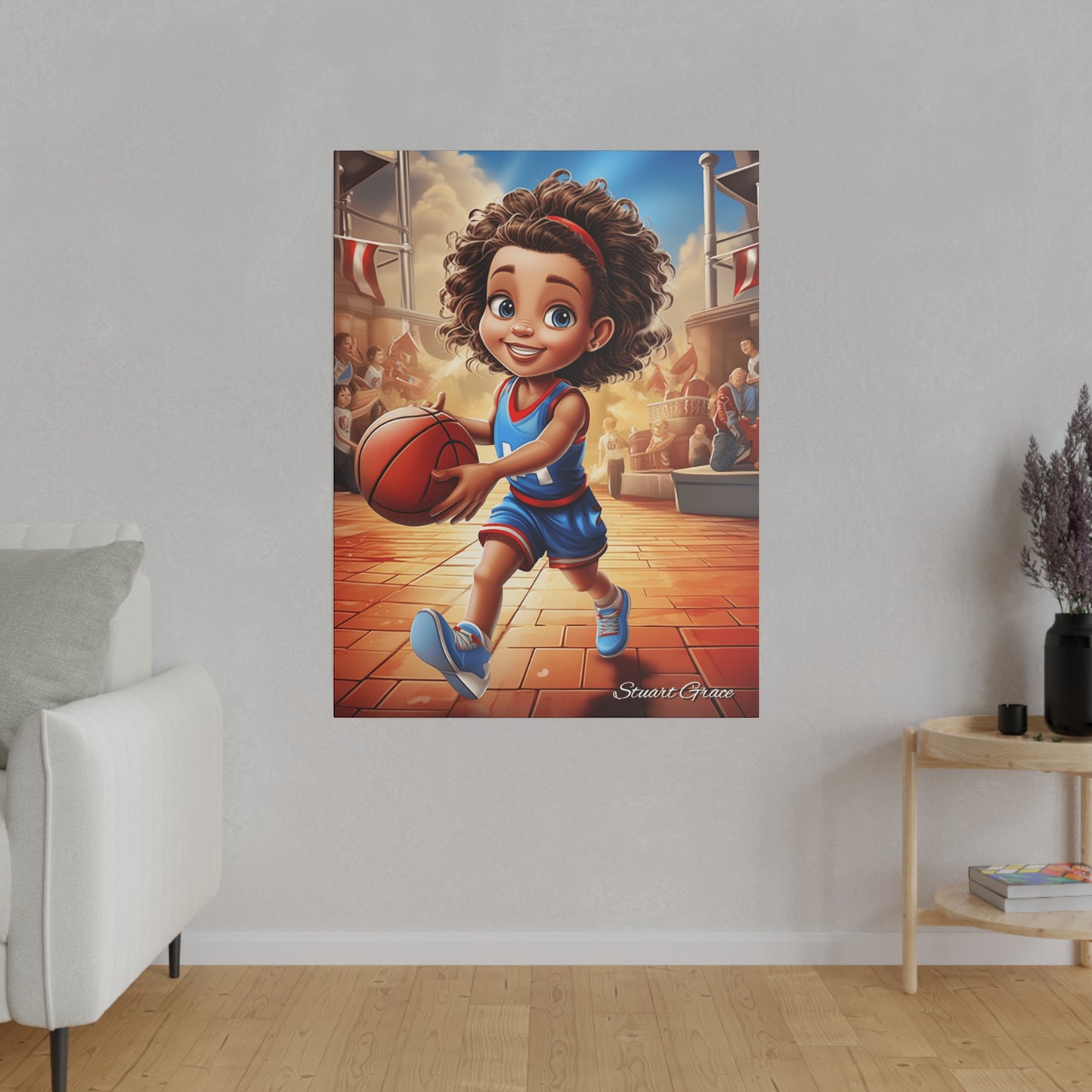 Liberty Lane Layup | Canvas Wall Art