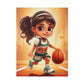 Mayan Dribble Princess | Canvas Wall Art