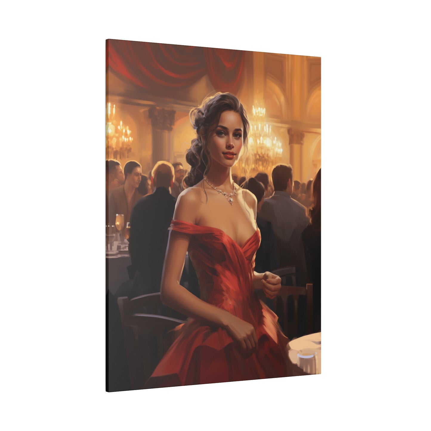 Canvas Art Print | America | Crimson Elegance