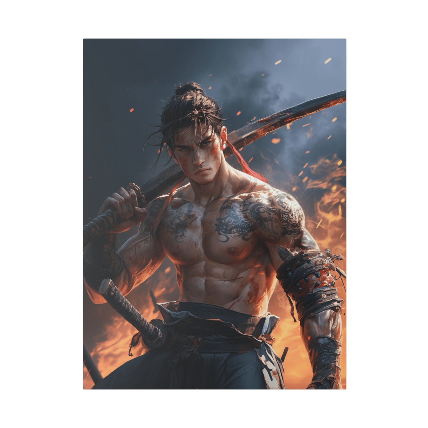 Canvas Art Print | China | The Ember Warrior