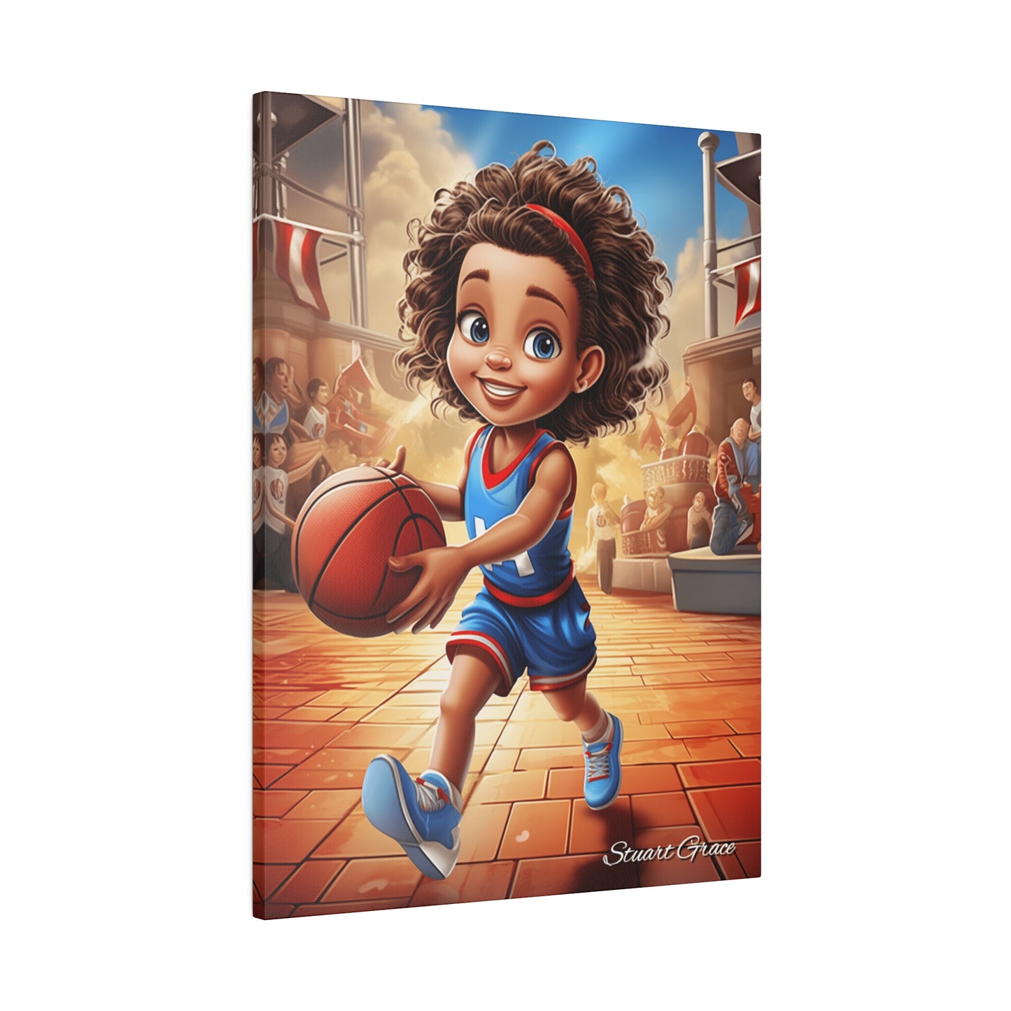 Liberty Lane Layup | Canvas Wall Art