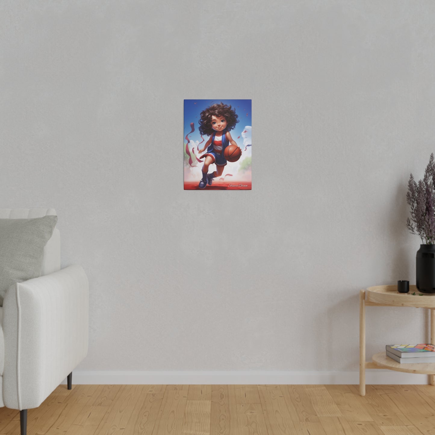 Bastille B-Ball Belle | Canvas Wall Art