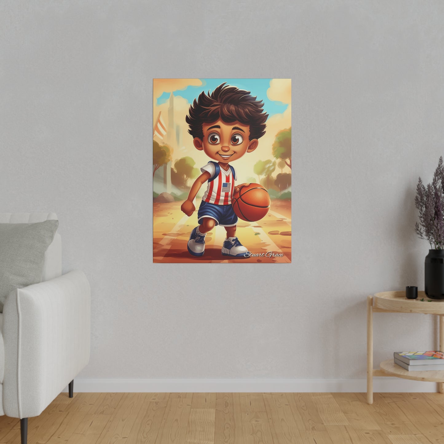 Stars and Stripes Slammer | Canvas Wall Art