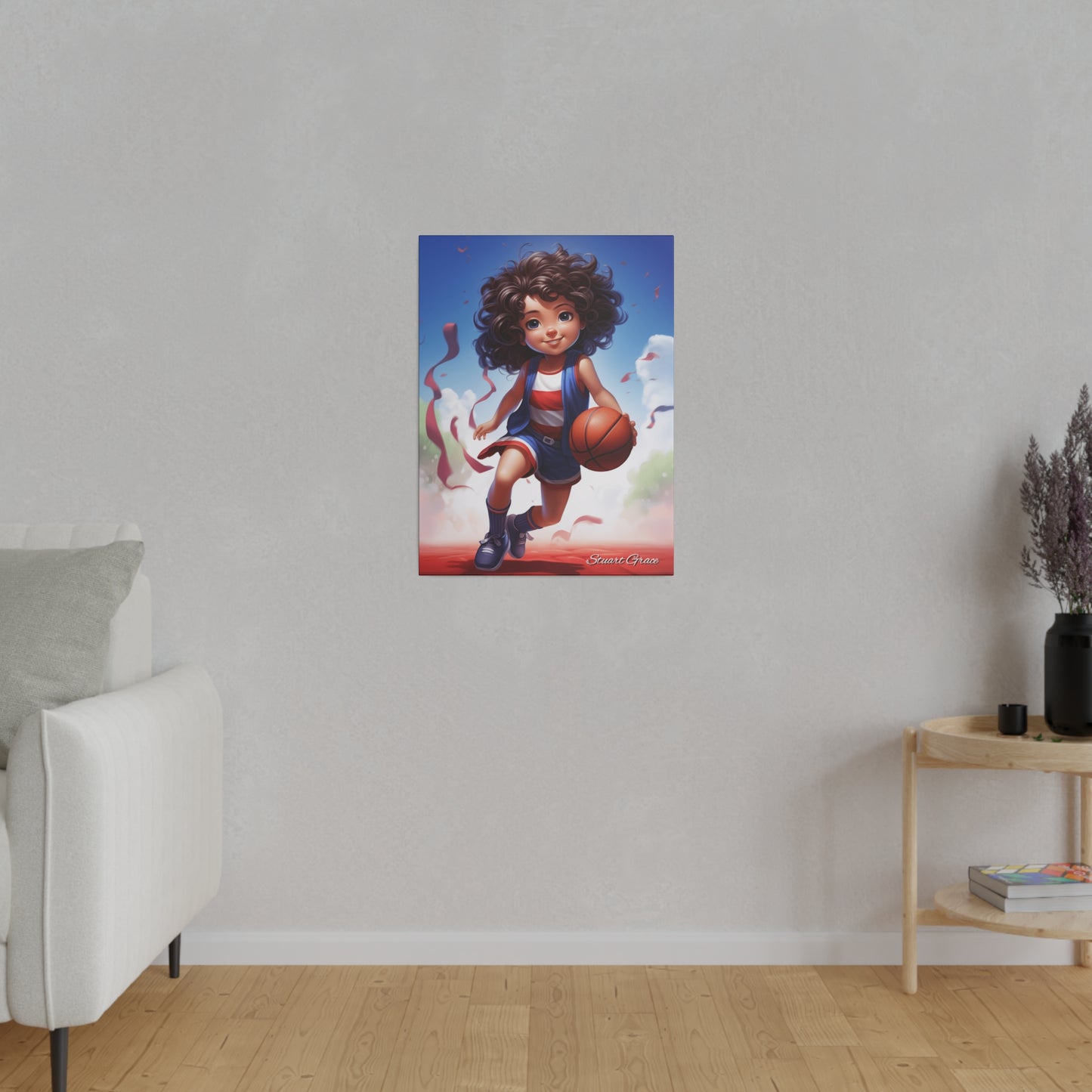 Bastille B-Ball Belle | Canvas Wall Art