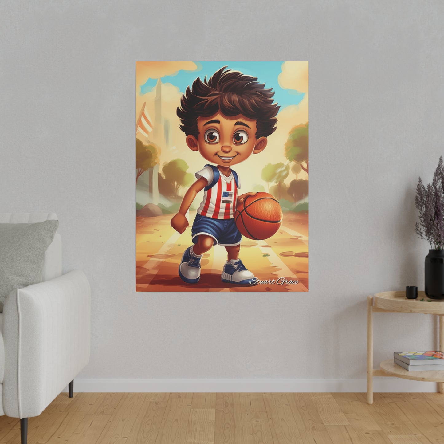 Stars and Stripes Slammer | Canvas Wall Art