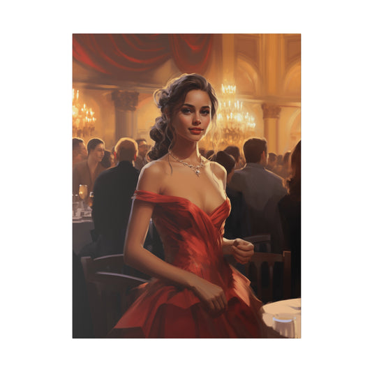 Canvas Art Print | America | Crimson Elegance