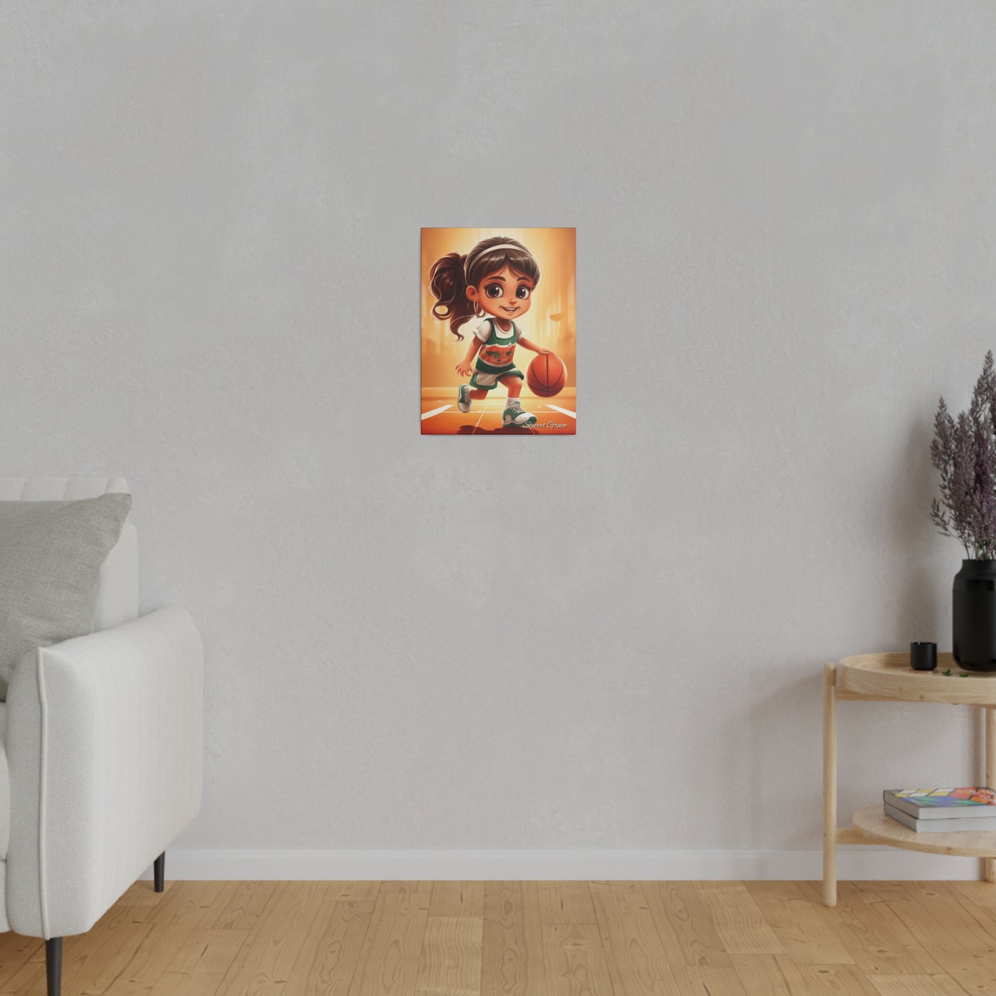 Mayan Dribble Princess | Canvas Wall Art