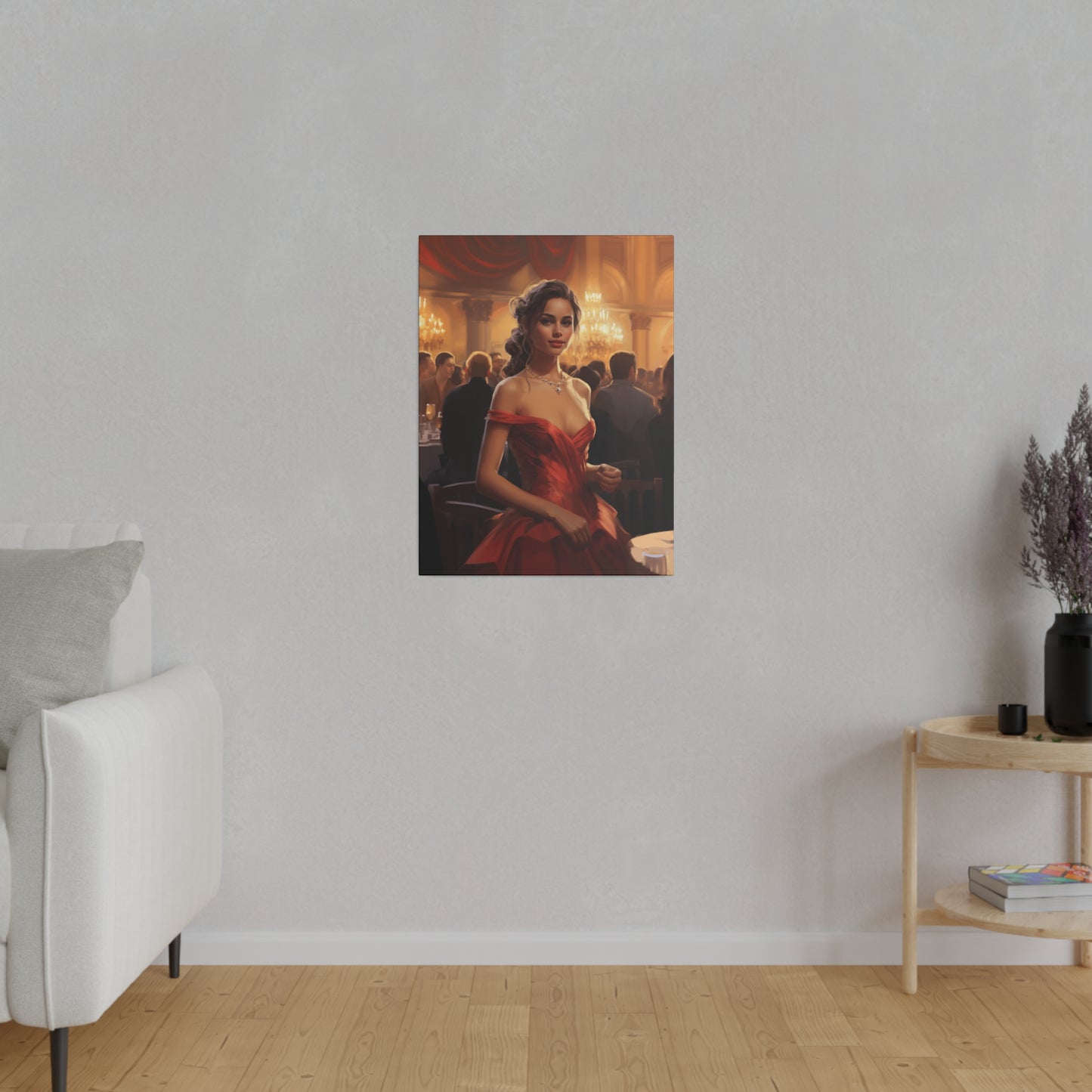 Canvas Art Print | America | Crimson Elegance