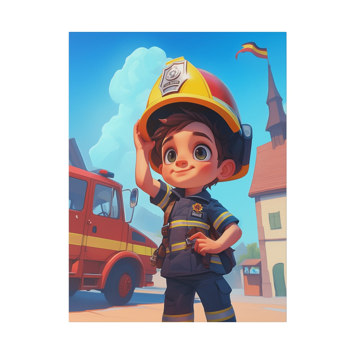 Canvas Wall Art | Future Firefighter’s Dream