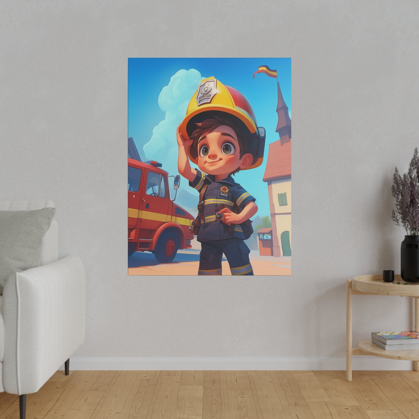 Canvas Wall Art | Future Firefighter’s Dream