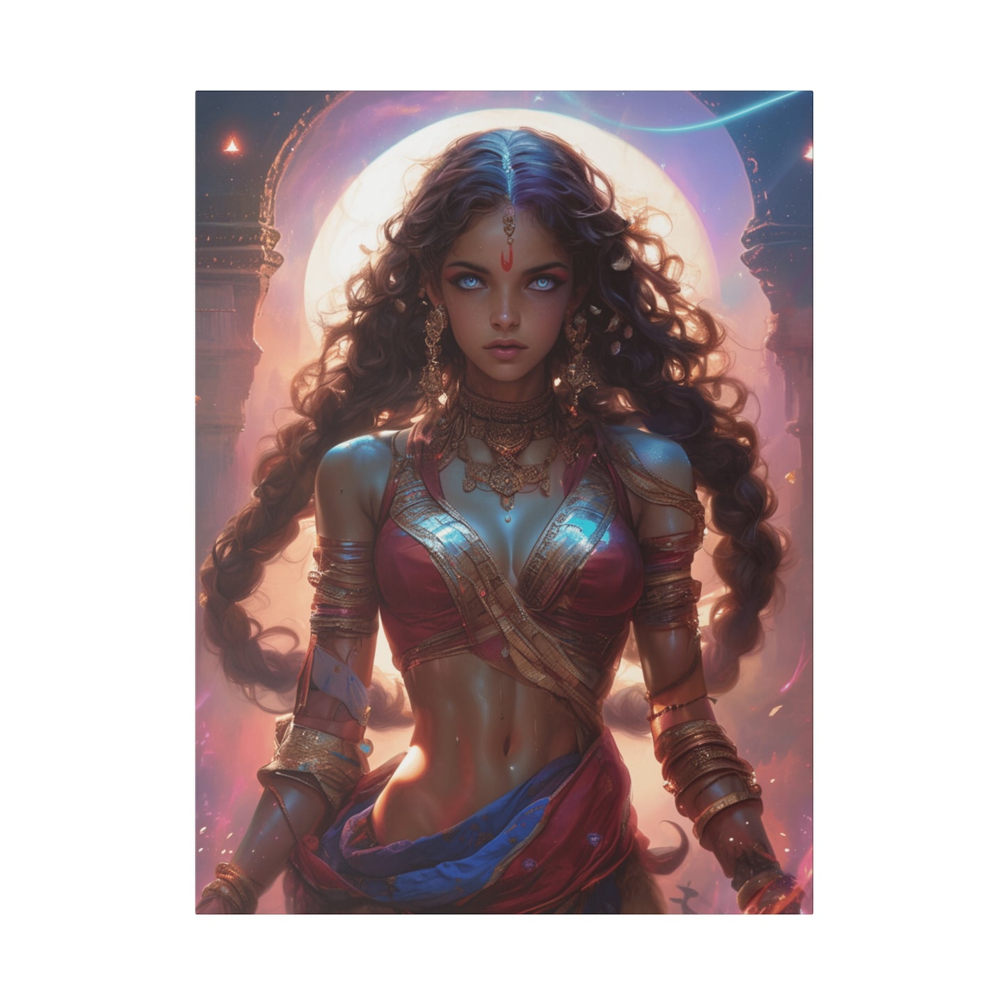 Canvas Art Print | India | "Celestial Enchantress"