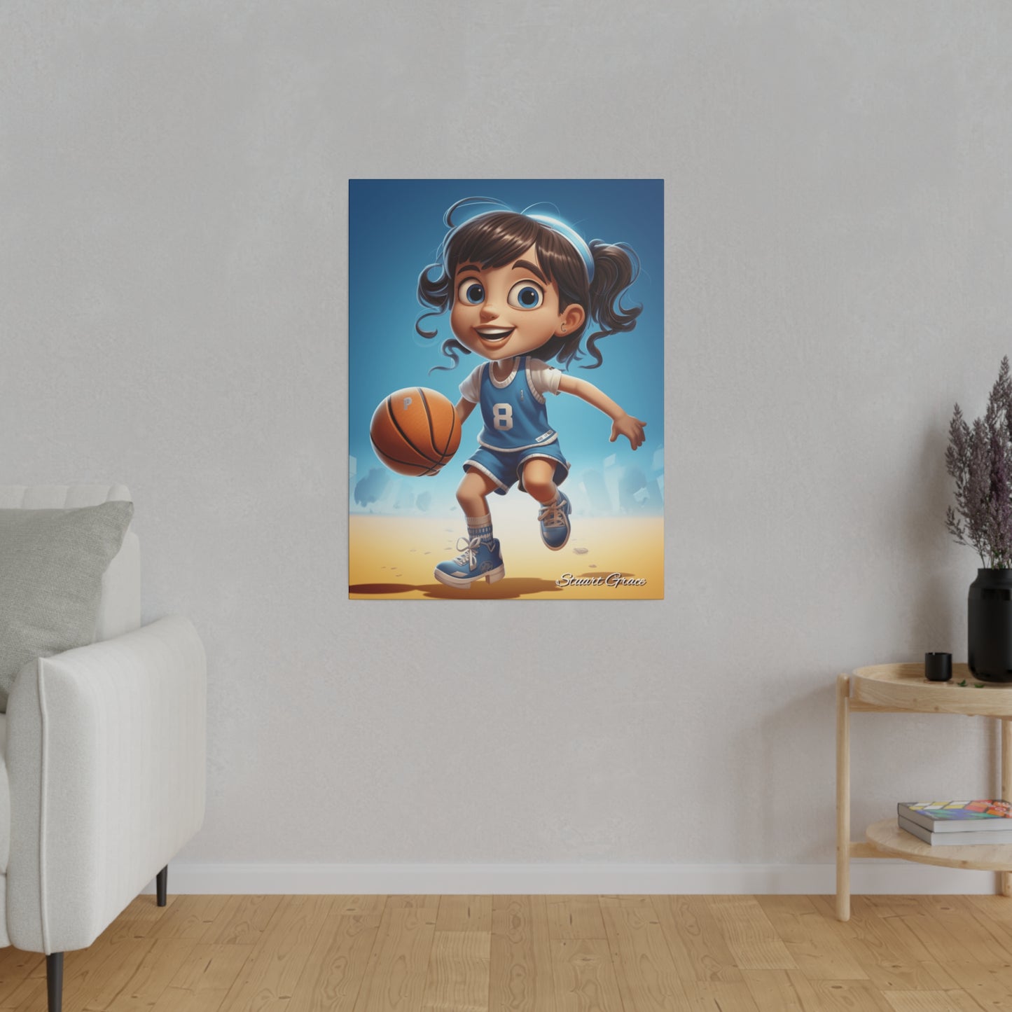 Celeste Court Champion | Canvas Wall Art