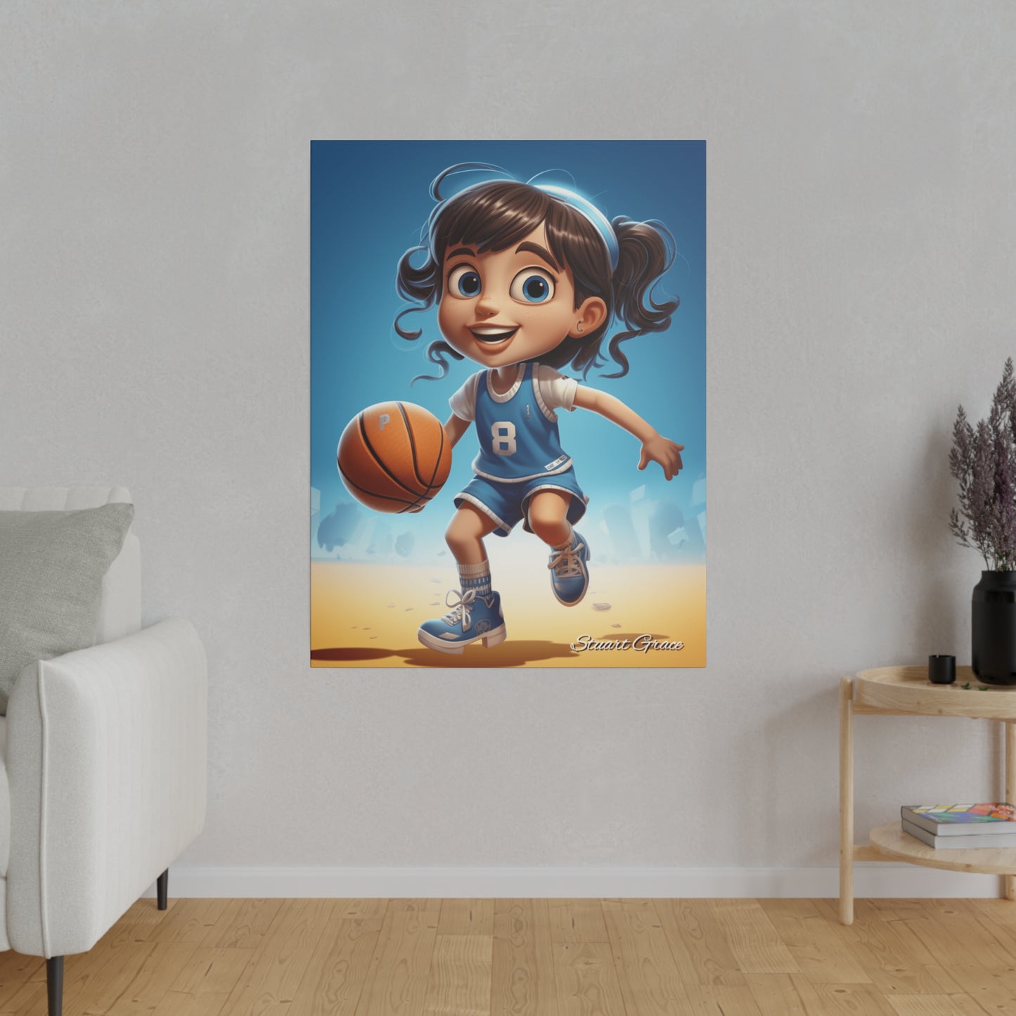 Celeste Court Champion | Canvas Wall Art